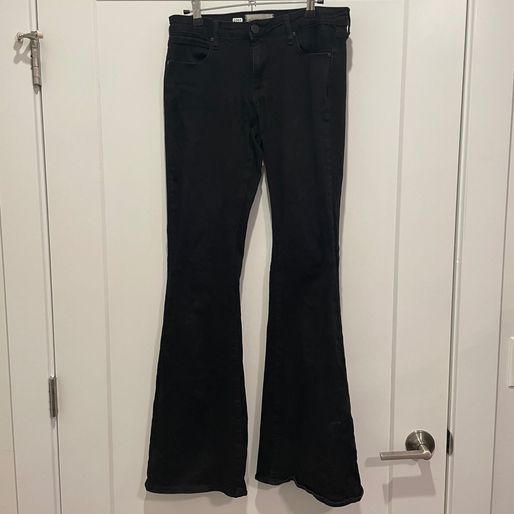 Articles of Society Black Flare Jeans High Rise Bell Bottom Denim Womens 29